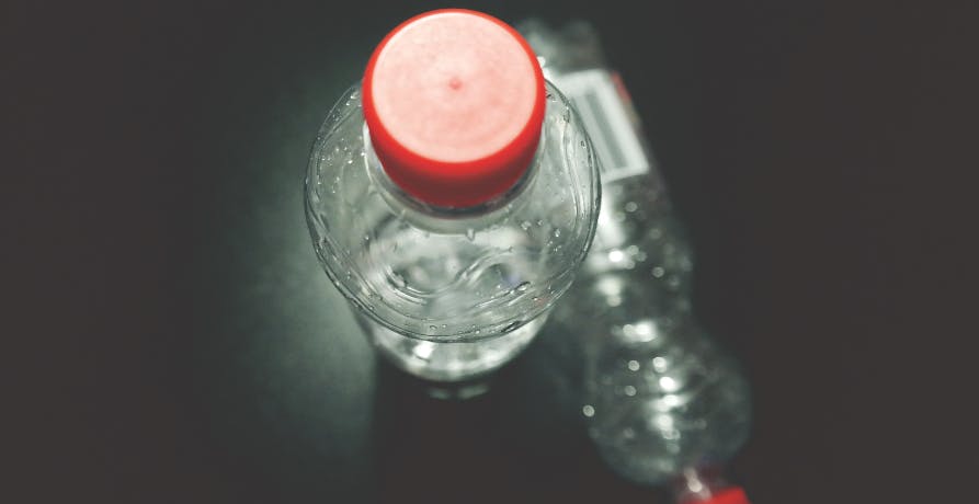 water bottle with cap