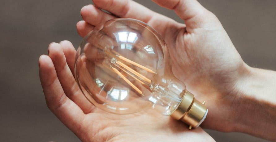 person holding light bulb in their hands