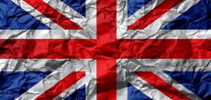 uk flag crinkled 