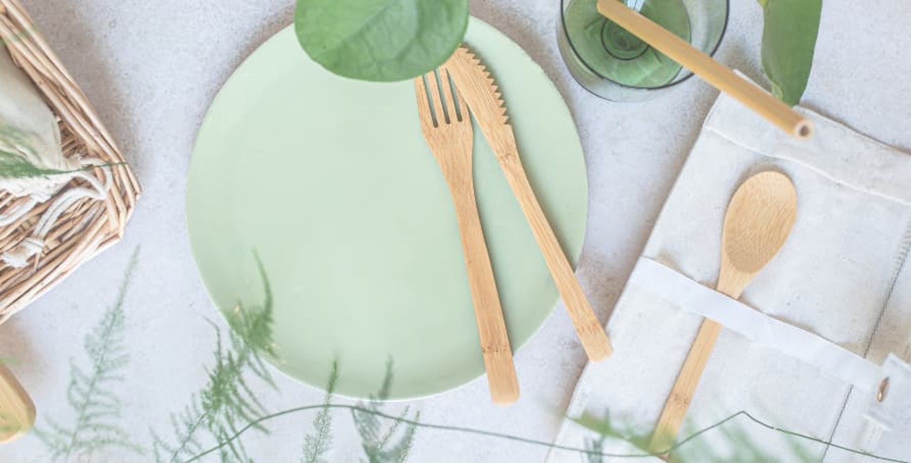 sustainable green cutlery