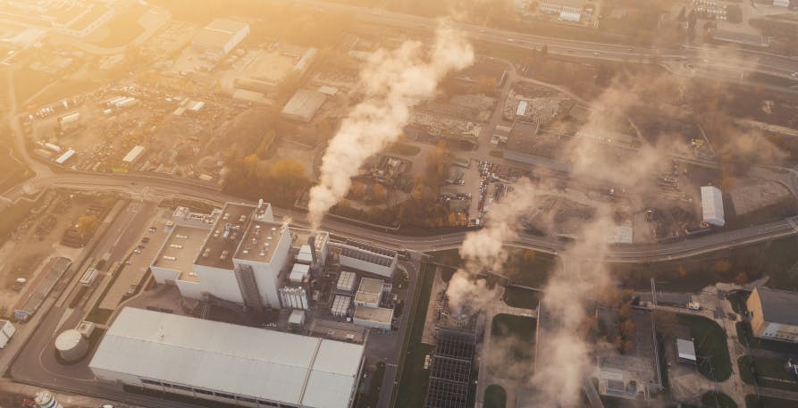 pollution from bird's eye view