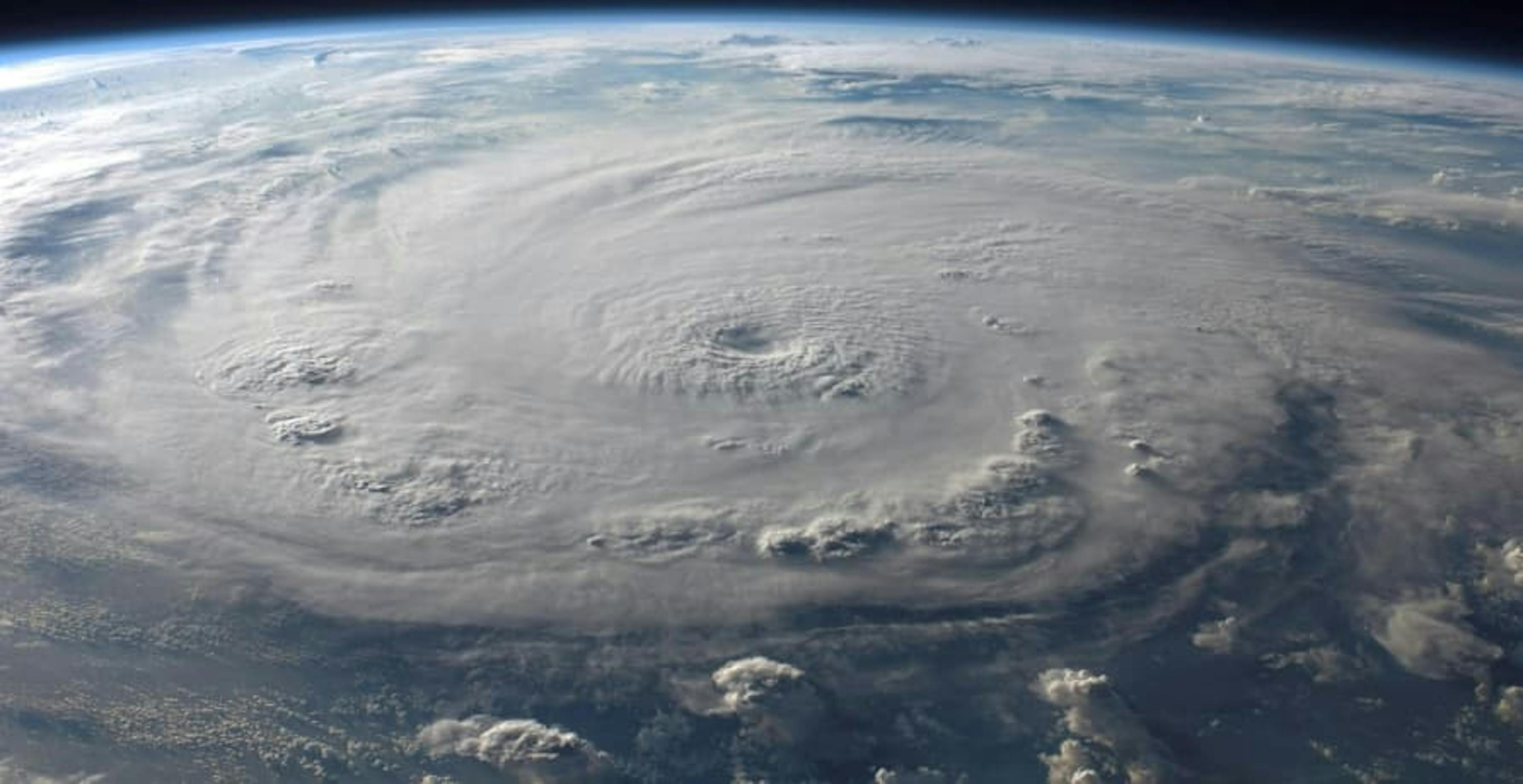 storm circling a large portion of the planets surface