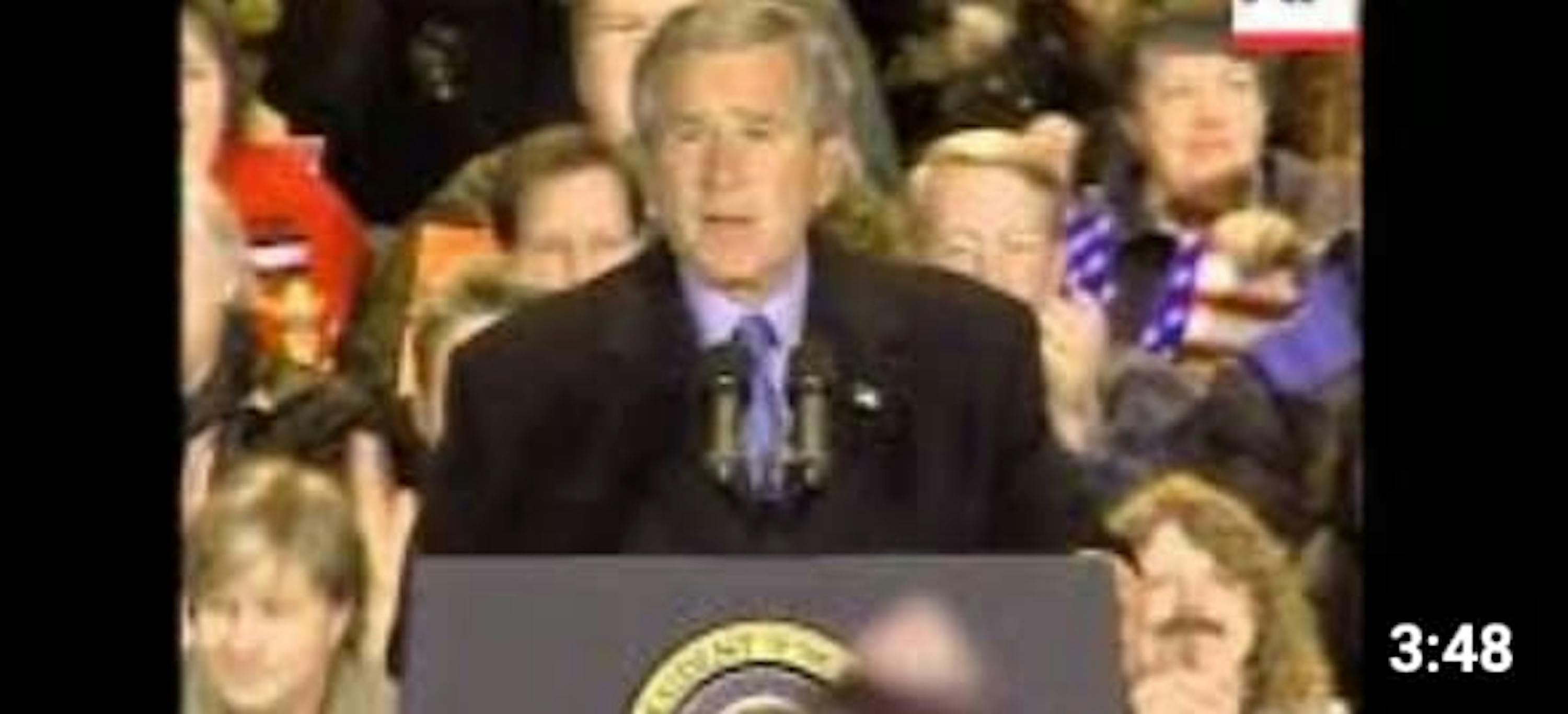 Bush & Kerry last speeches before voting in 2004