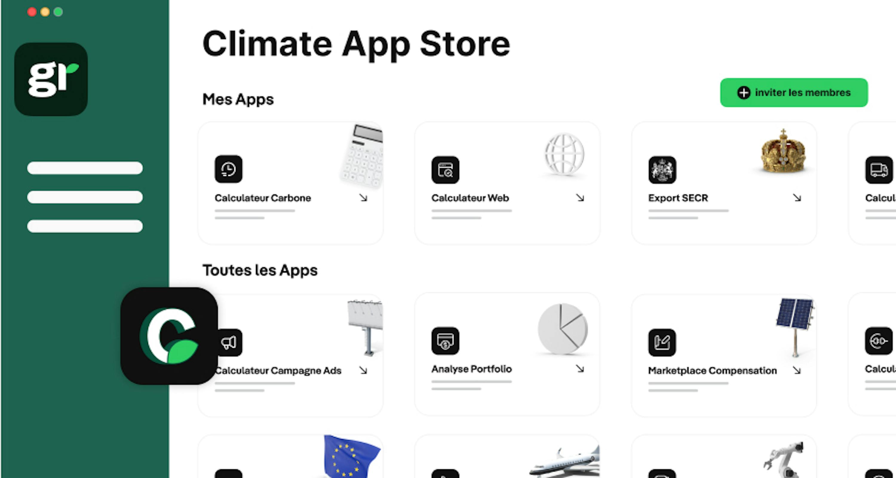 climate App Store preview