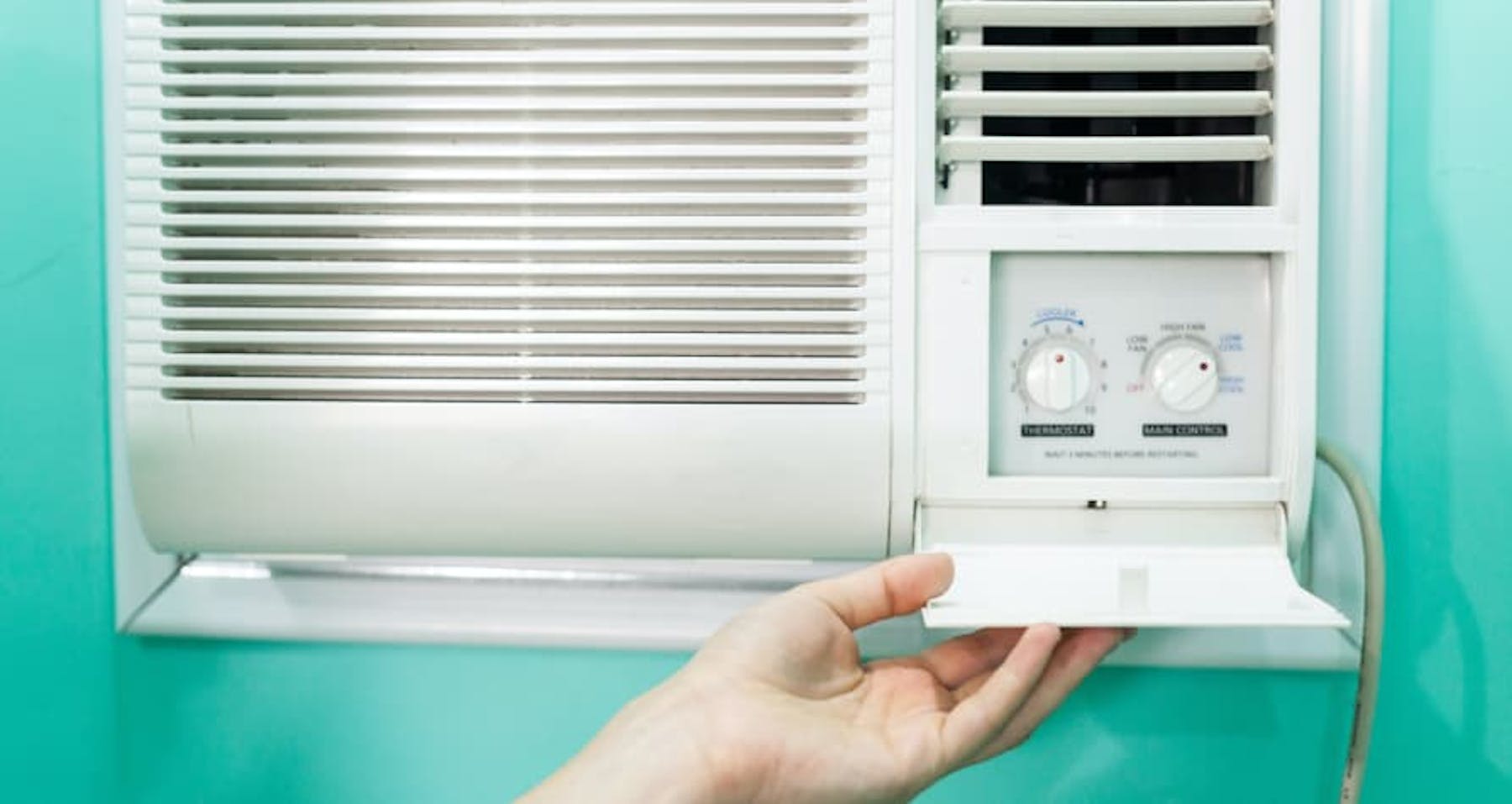 picutre of modern air conditioner and settings