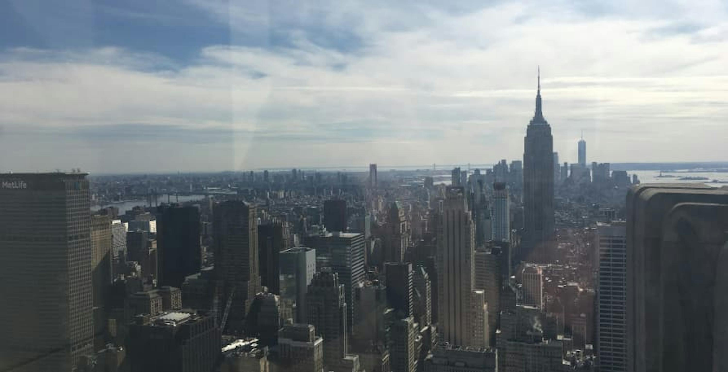 view of manhattan from top of the rock