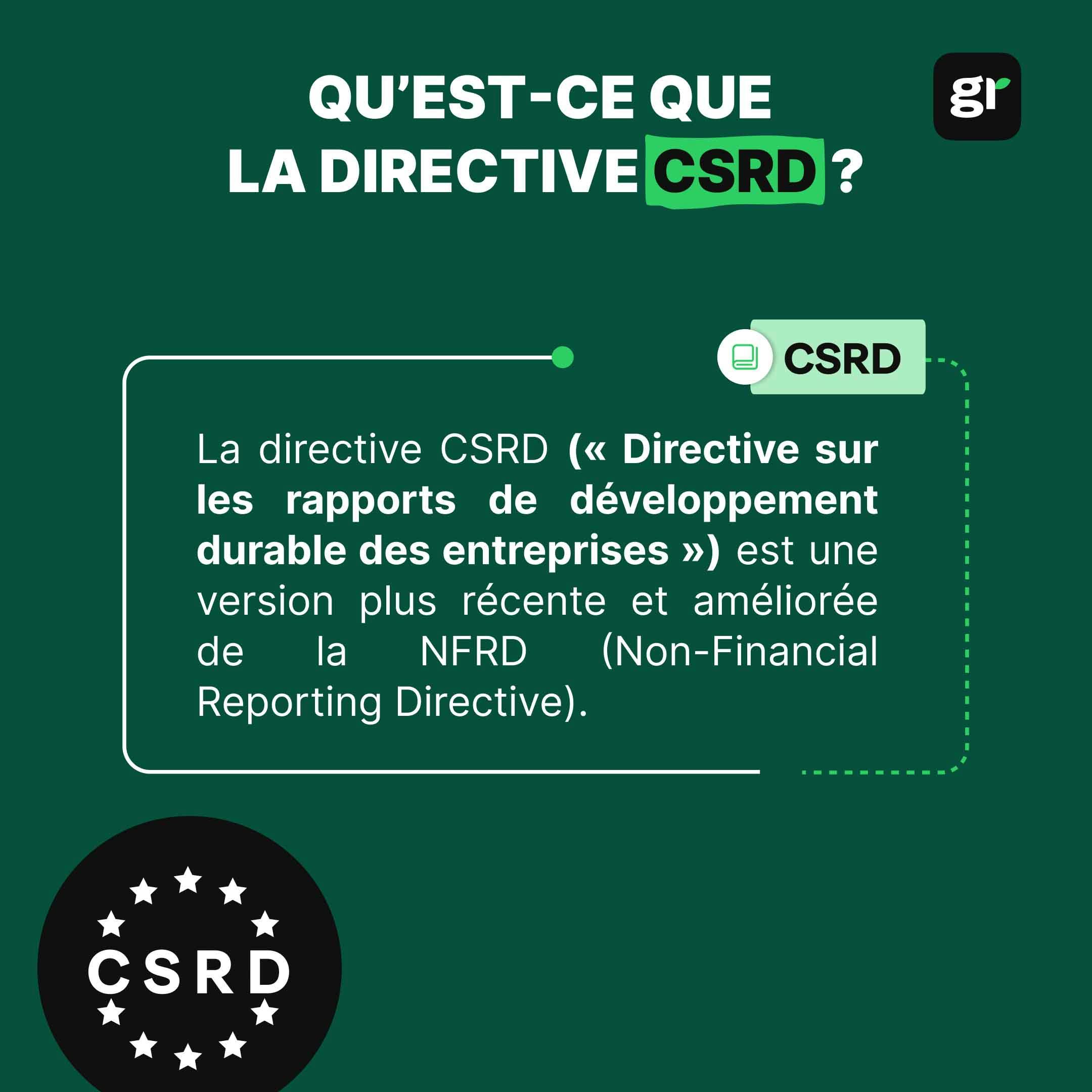 infographie qu’est-ce que la directive csrd