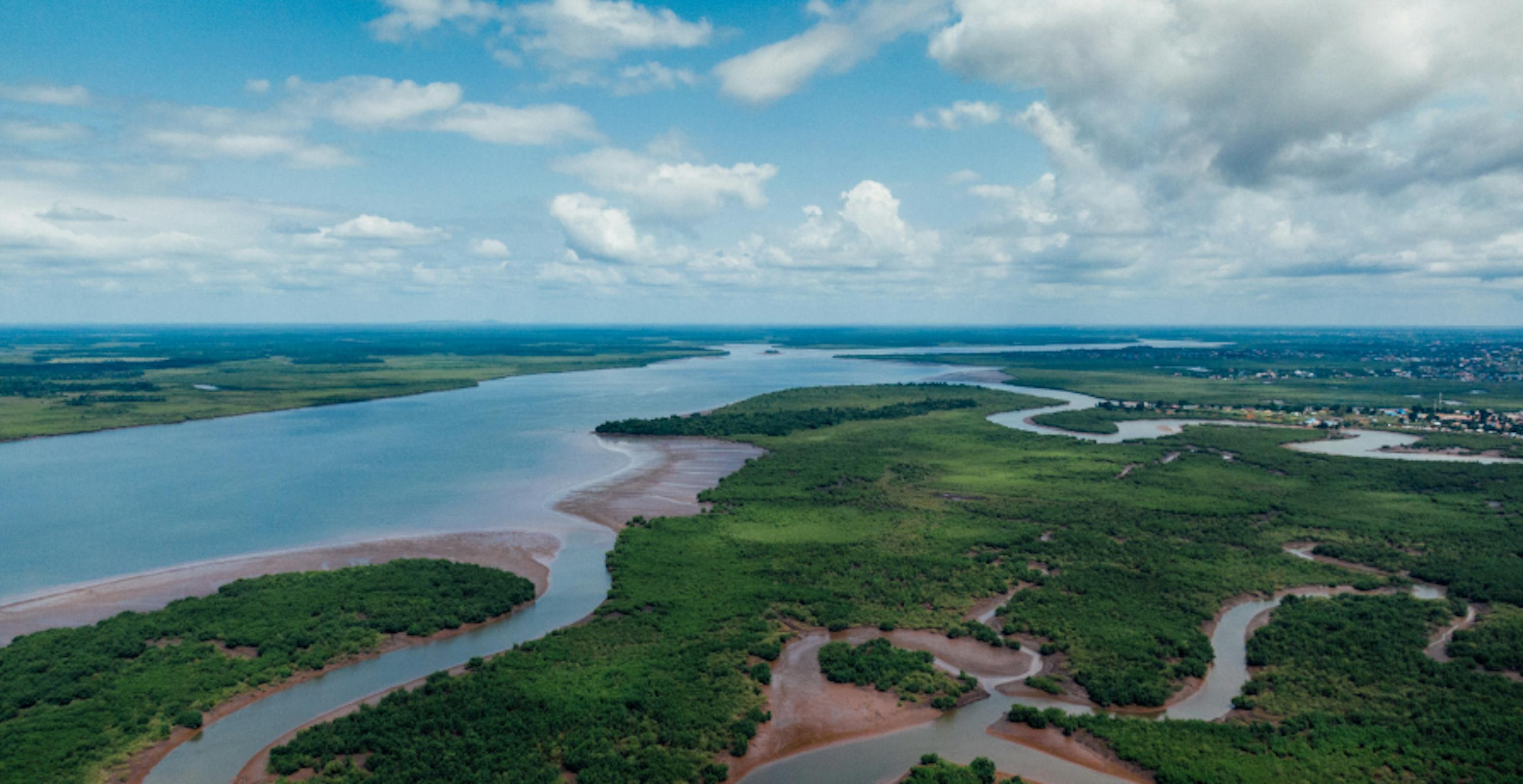 estuary and countryside