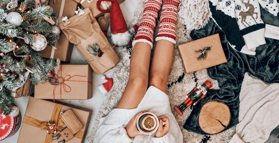 christmas gifts in sustainable packaging