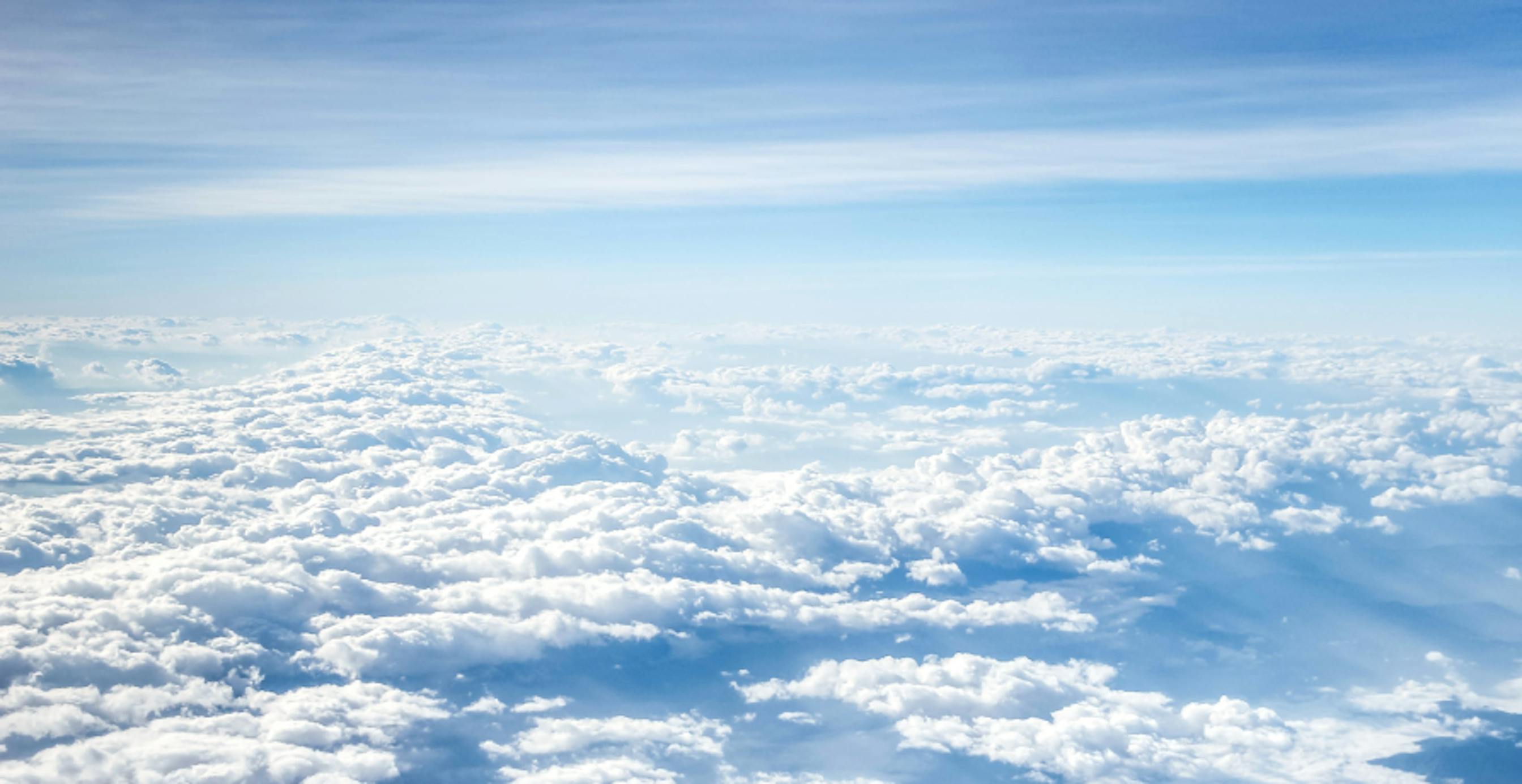 puffy clouds