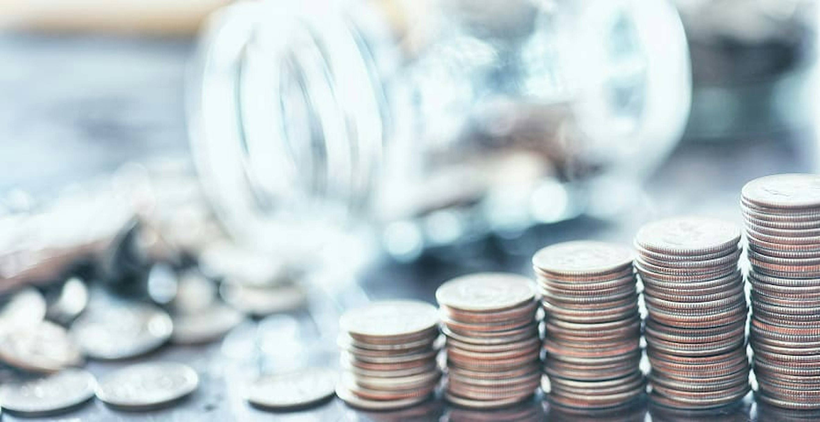 stacked coins