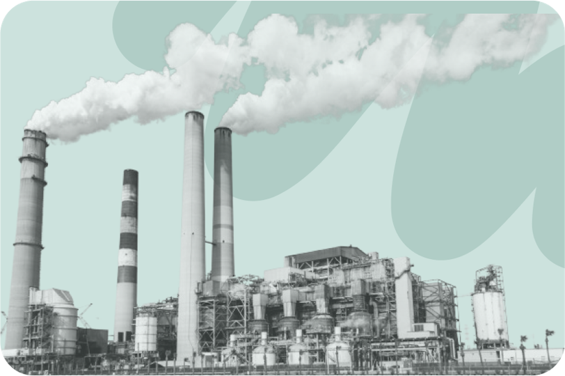 factory releasing emissions