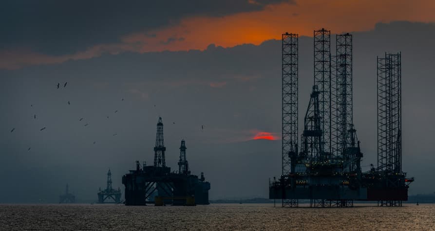 energy sites at sunset