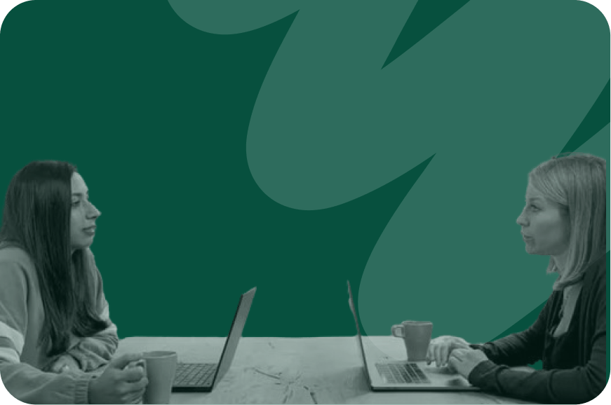 people discussing in an office