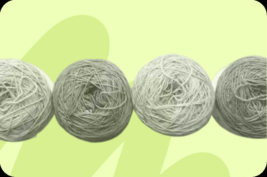 Four balls of yarn