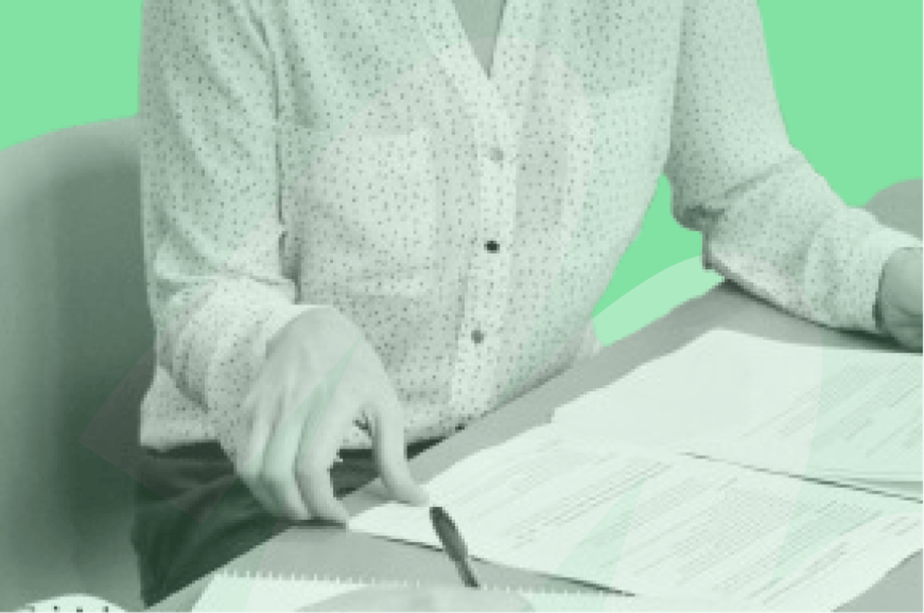 woman looking at documents