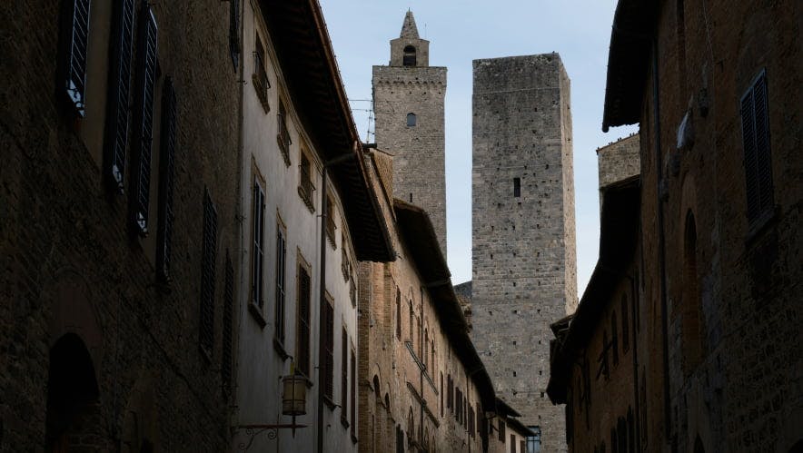 buildings in european town