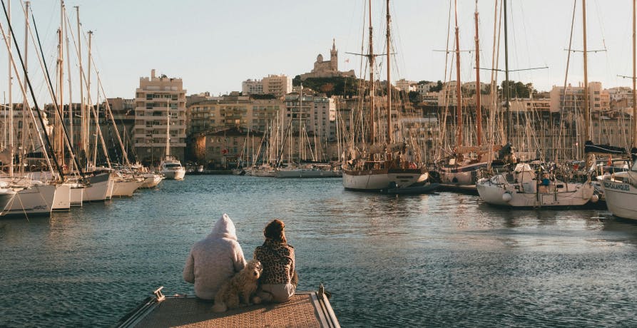 Marseille port