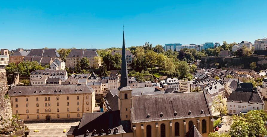 view of historic Luxembourg city