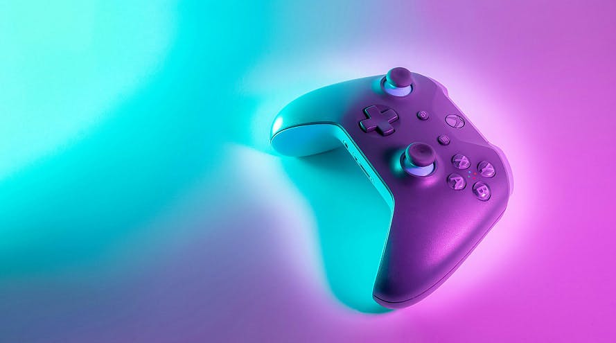 colorful video game controller