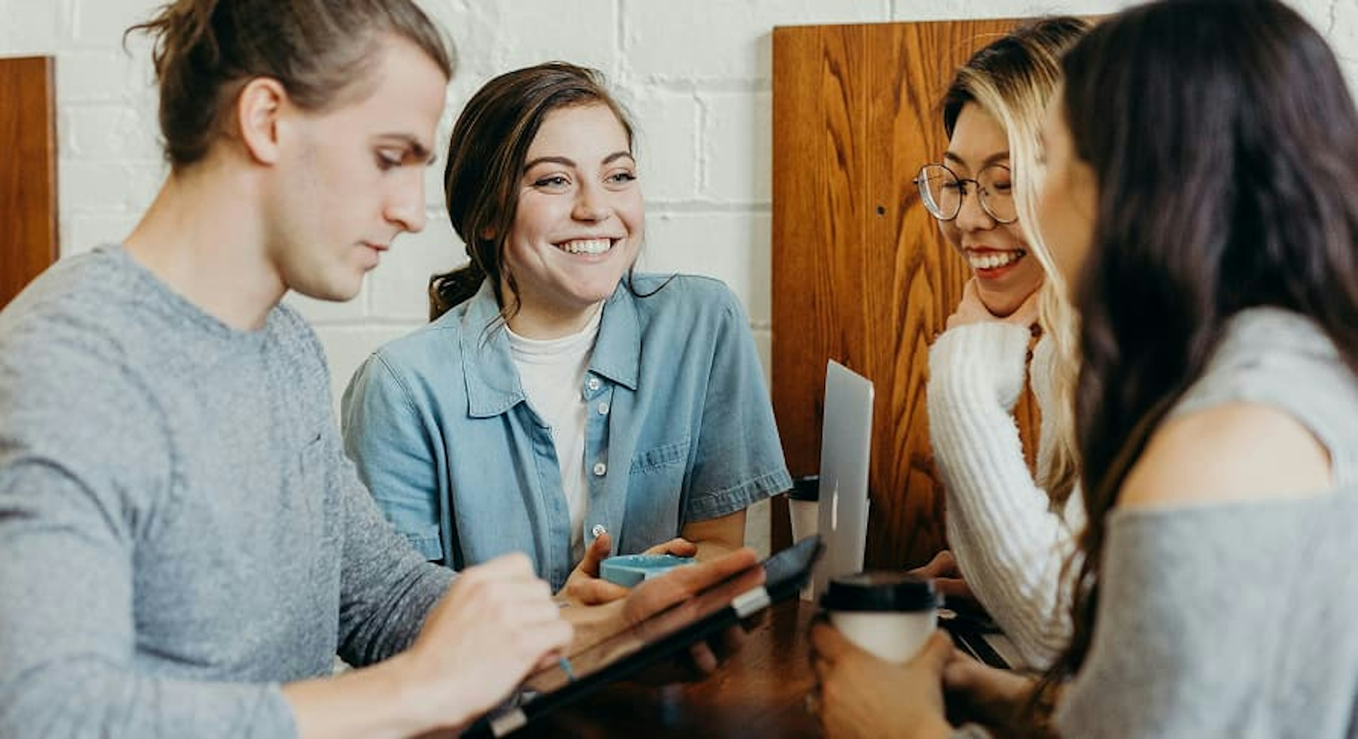 employees talking