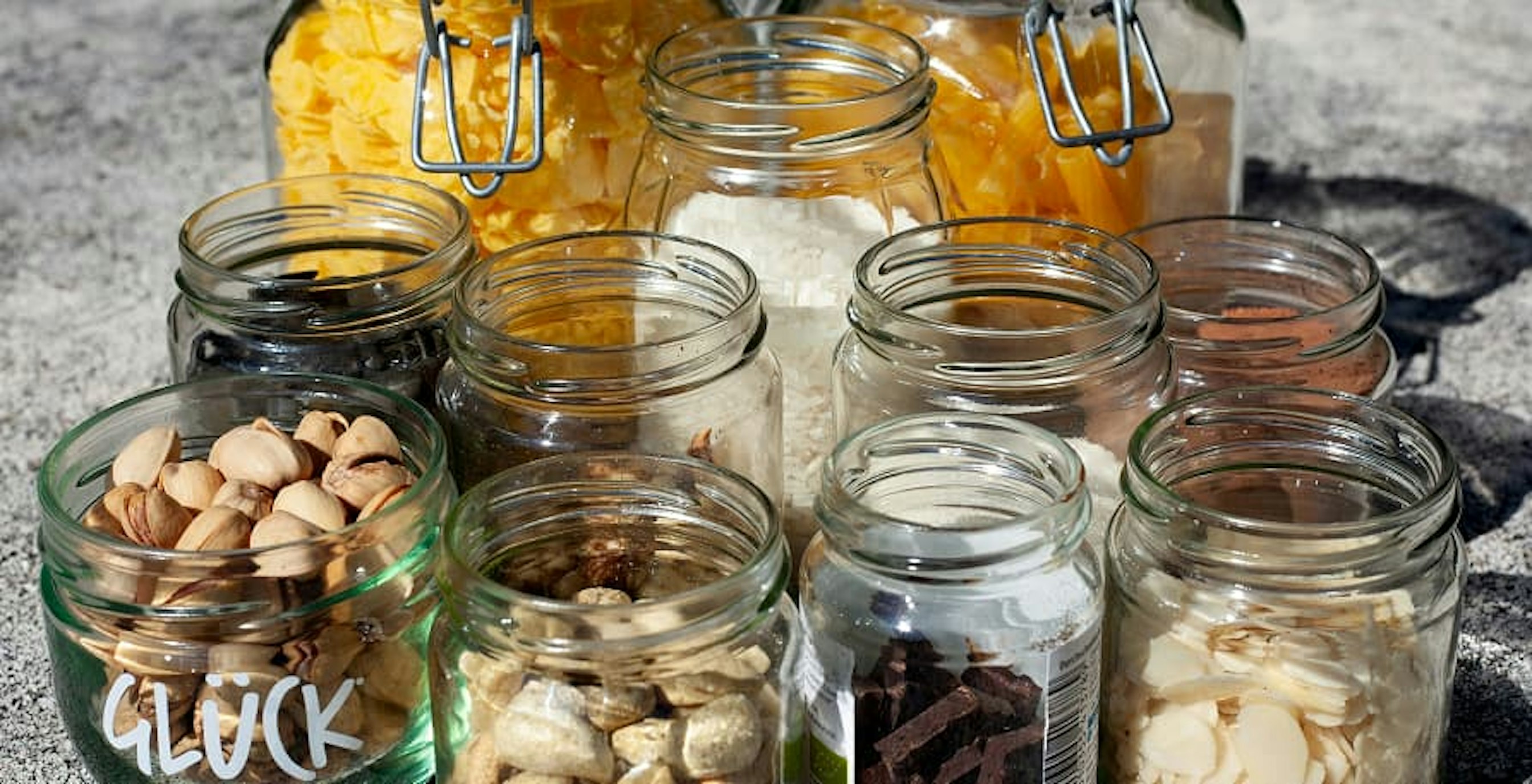 reusable jars for dried food