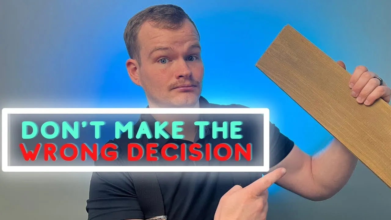 don't make the wrong decision with a guy holding a piece of wood