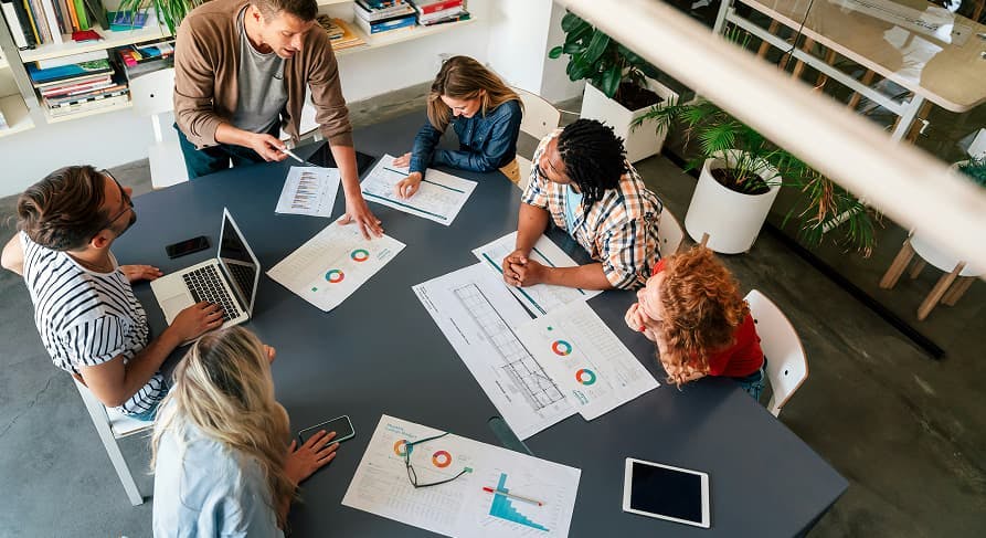 people in a meeting