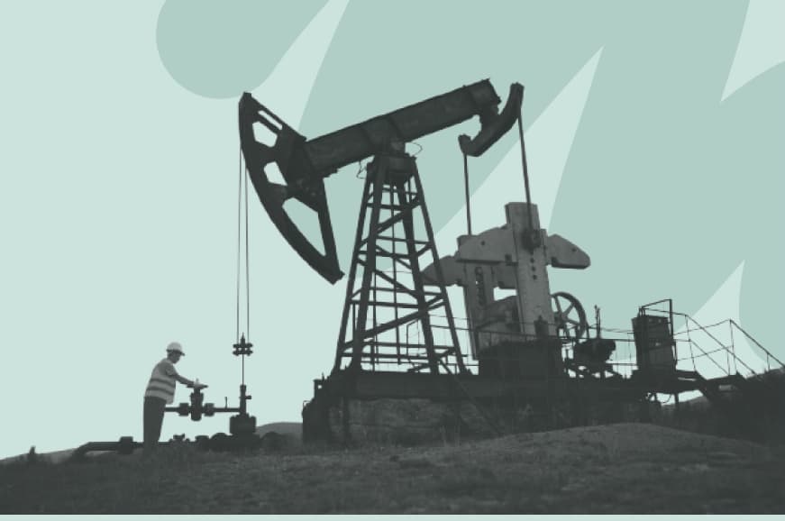 person extracting oil