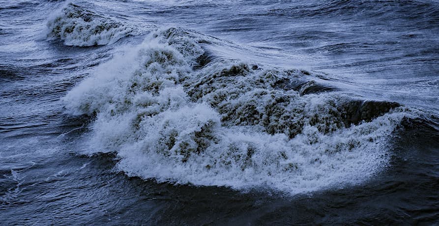 une mer déchaînée