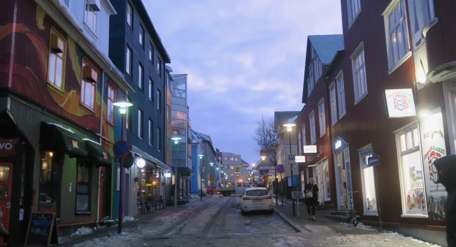 reykjavik at night