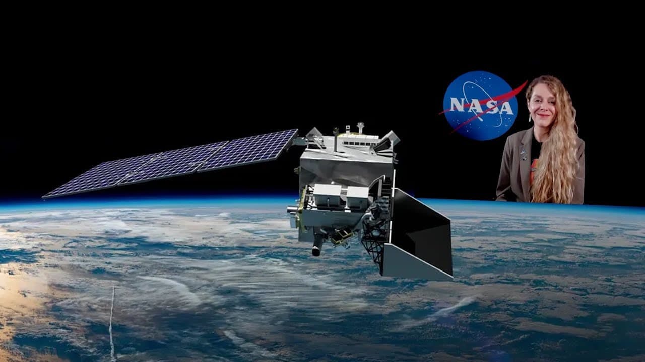 NASA satellite above Earth