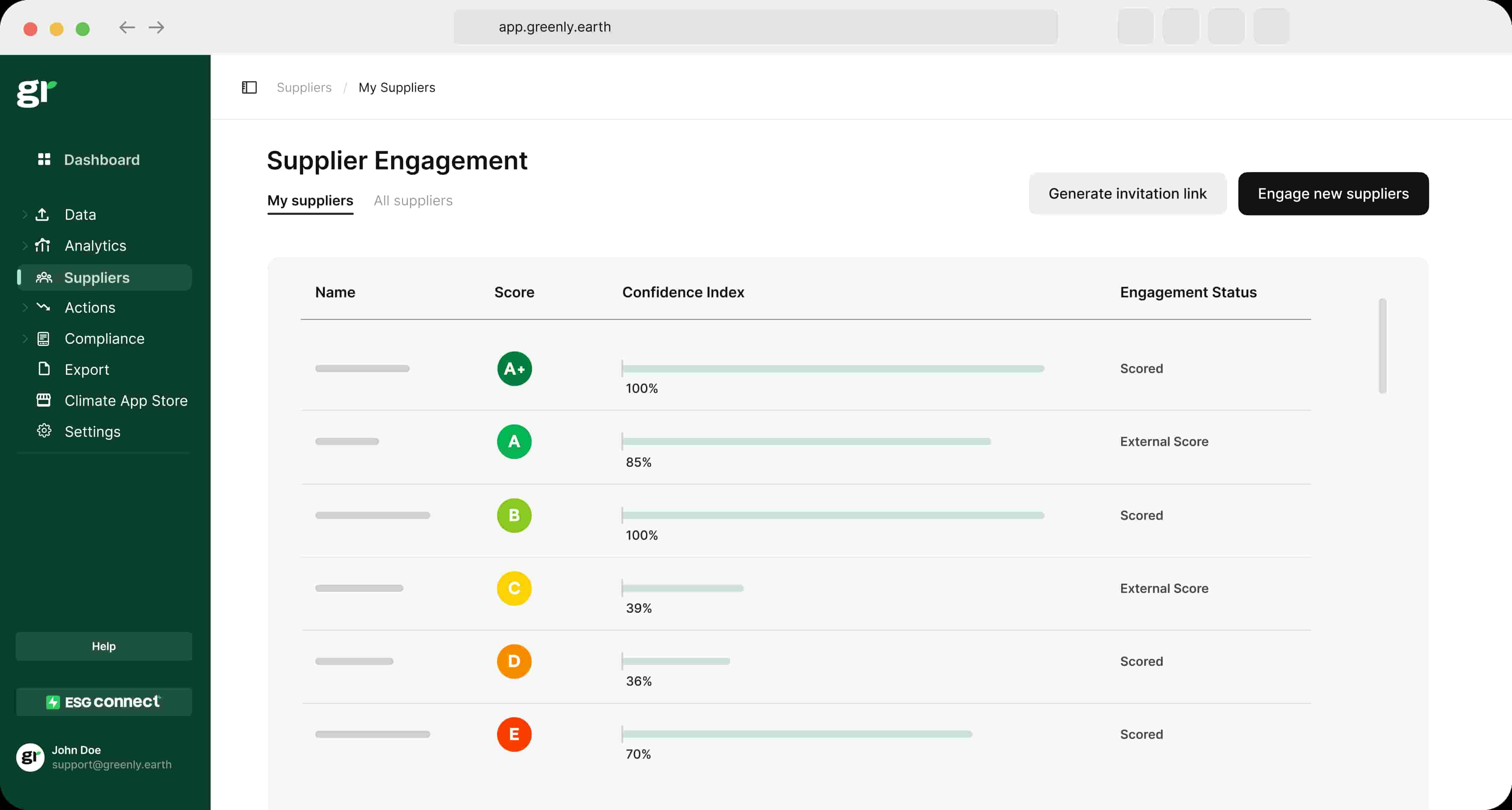 supplier engagement demo