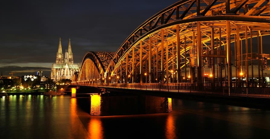 Germany city at night