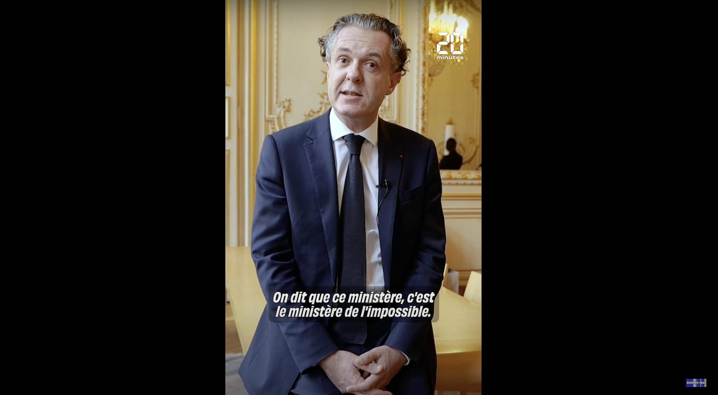 Christophe Béchu "on dit que ce ministère est le ministère de l'impossible"