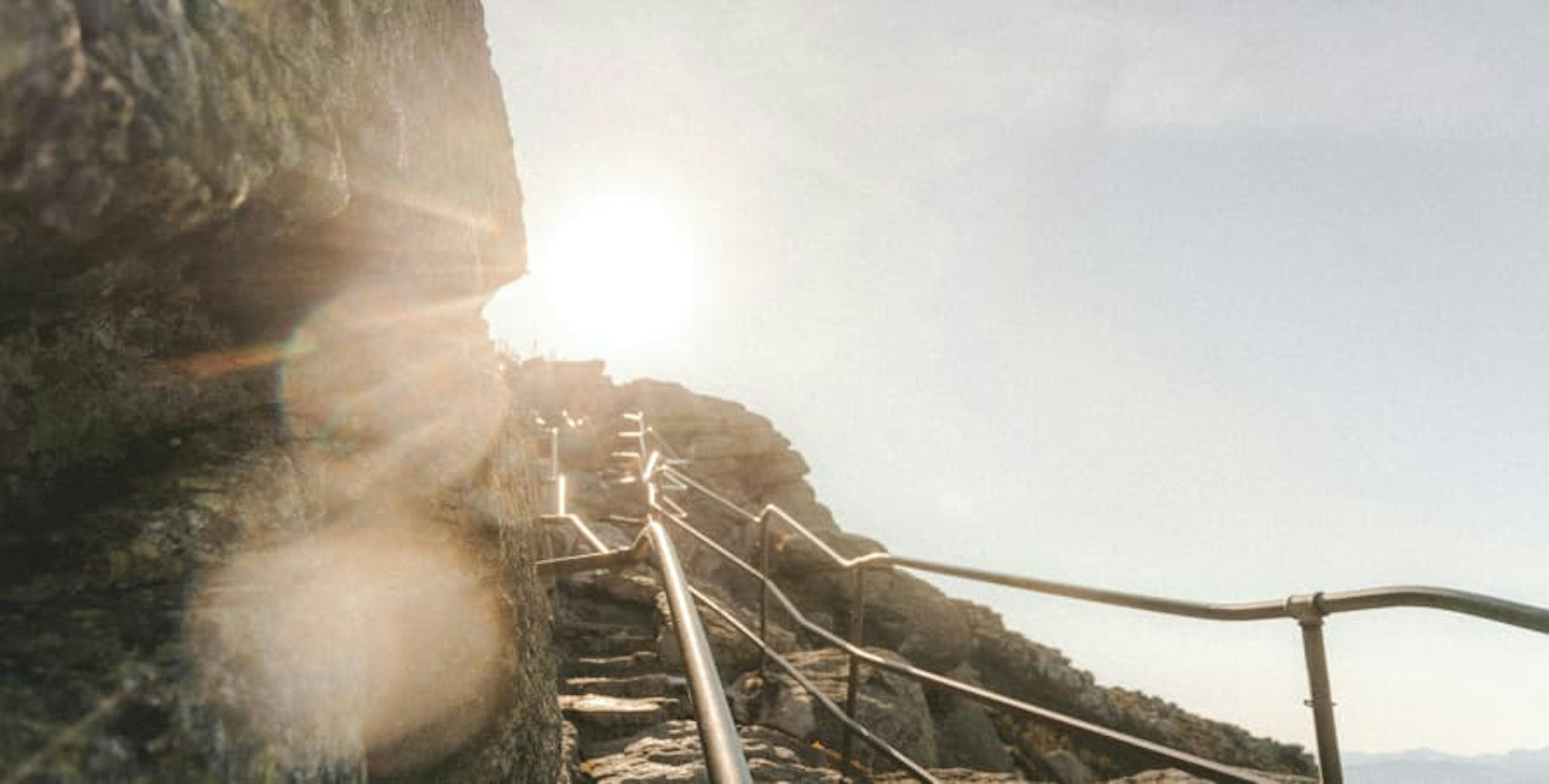 sunlight on walkway