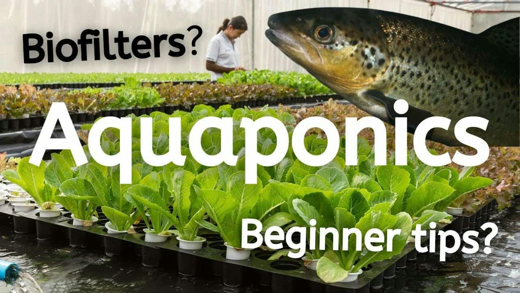 biofilters? aquaponics, giant fish, plants, and beginner tips?