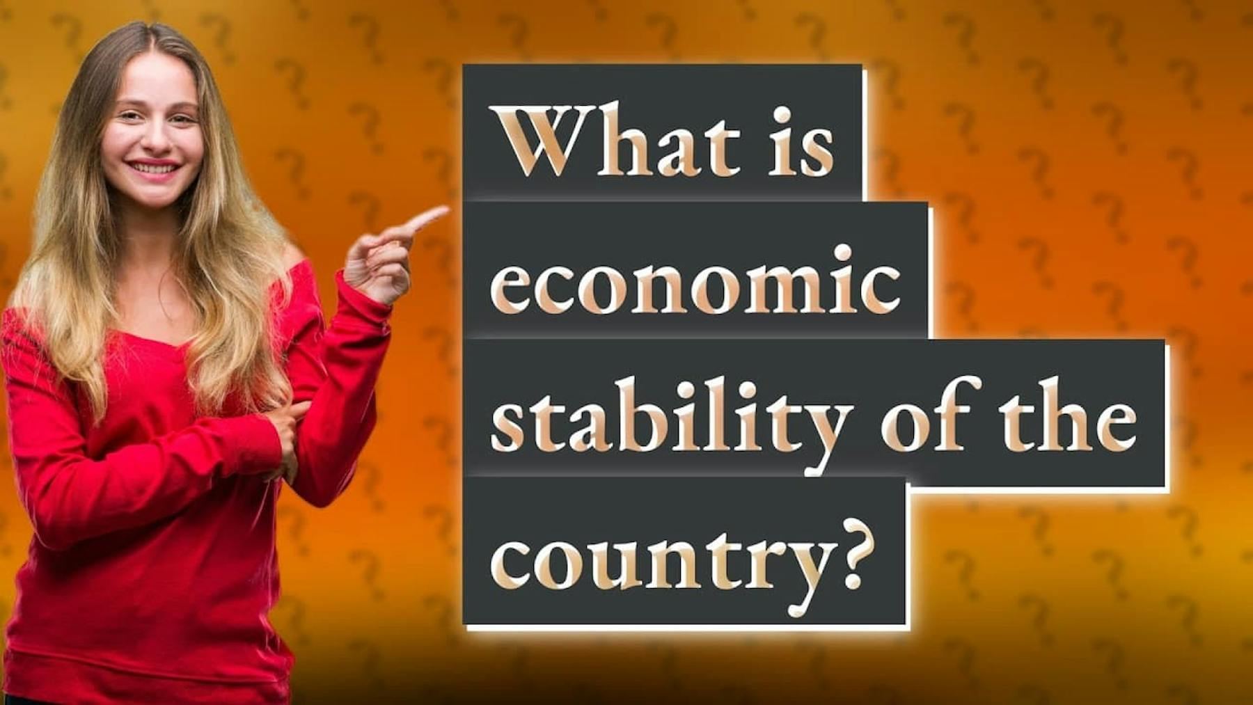 what is economic stability of the country?