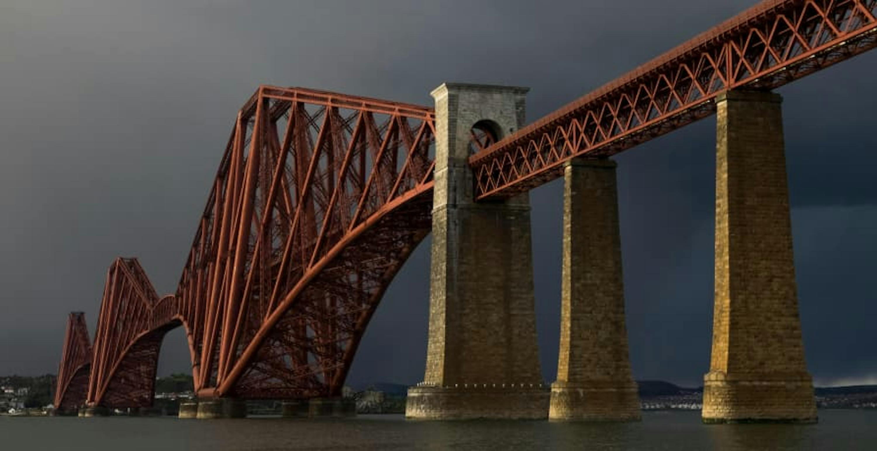 Forth Rail bridge in Scotland