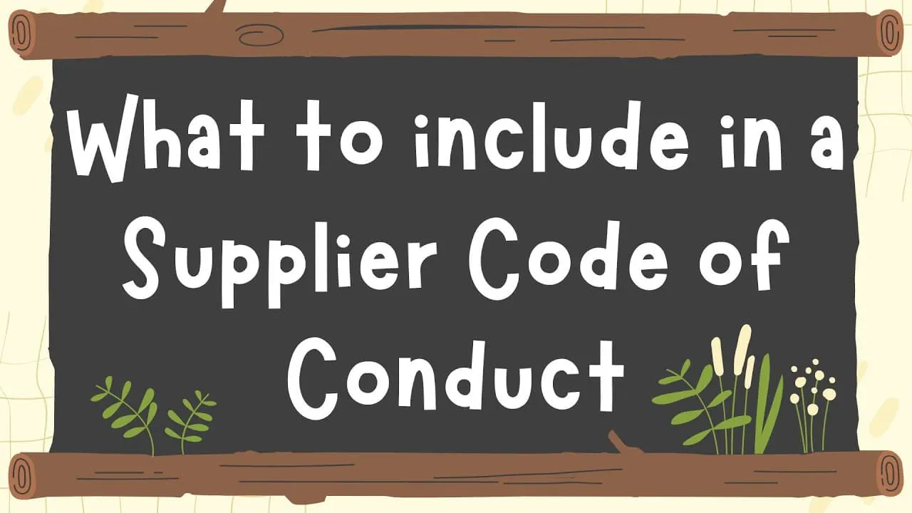 What is a Supplier Code of Conduct?