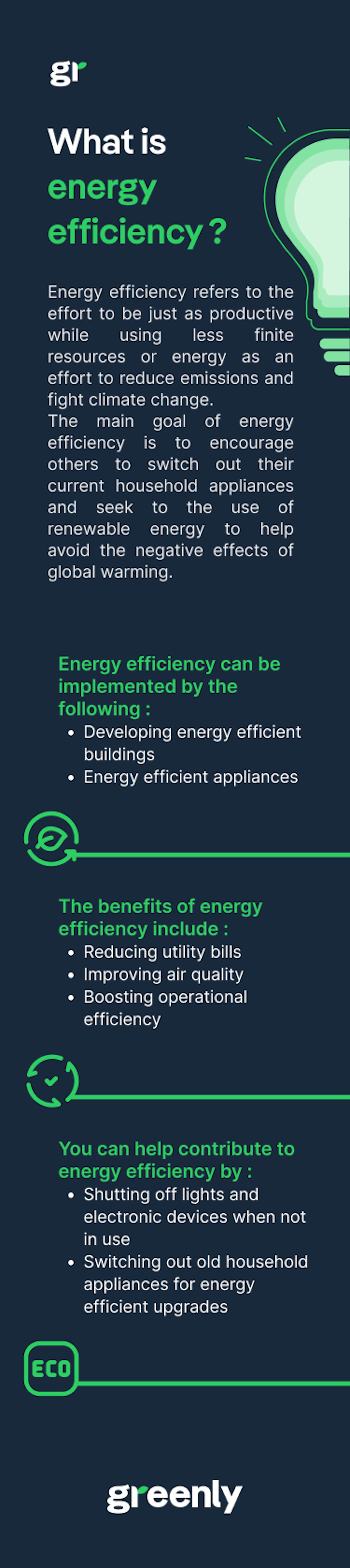 infographic about "what is energy efficiency ?"