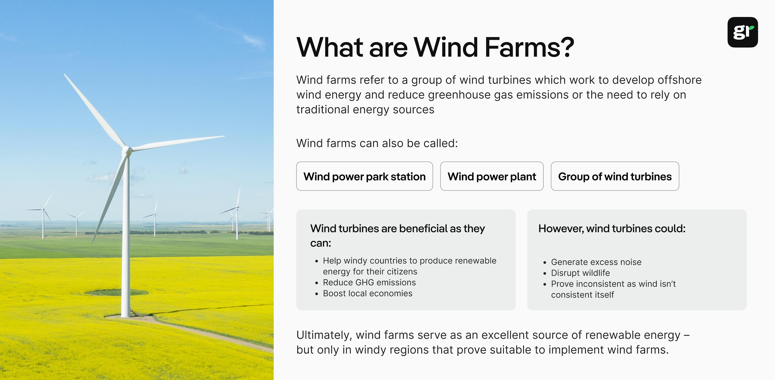 resume of the article about Wind Farm