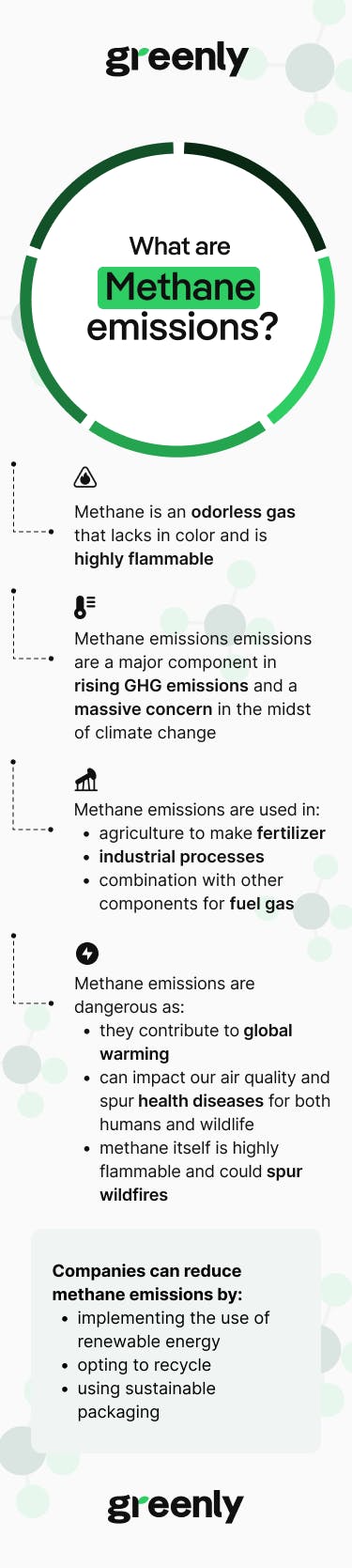 resume of definition and explanation about methane emissions