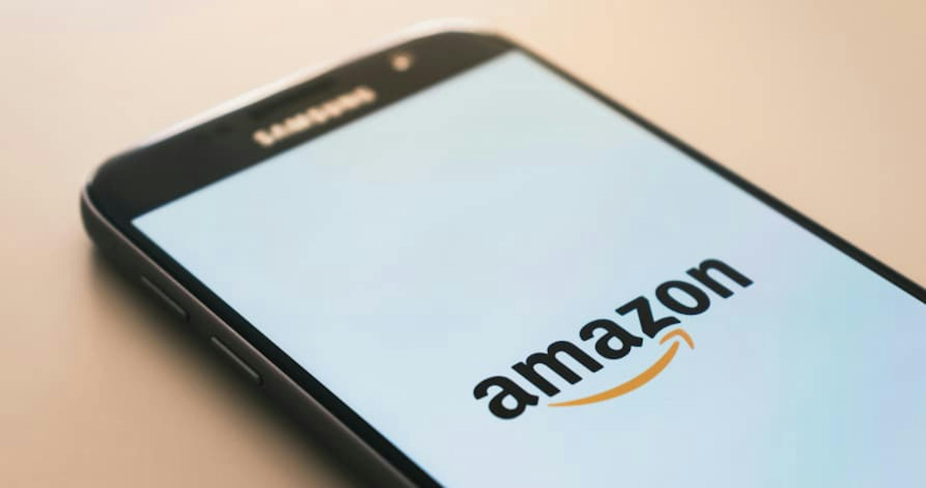 amazon app on smartphone