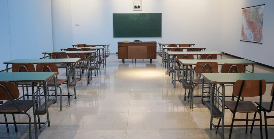 empty school classroom