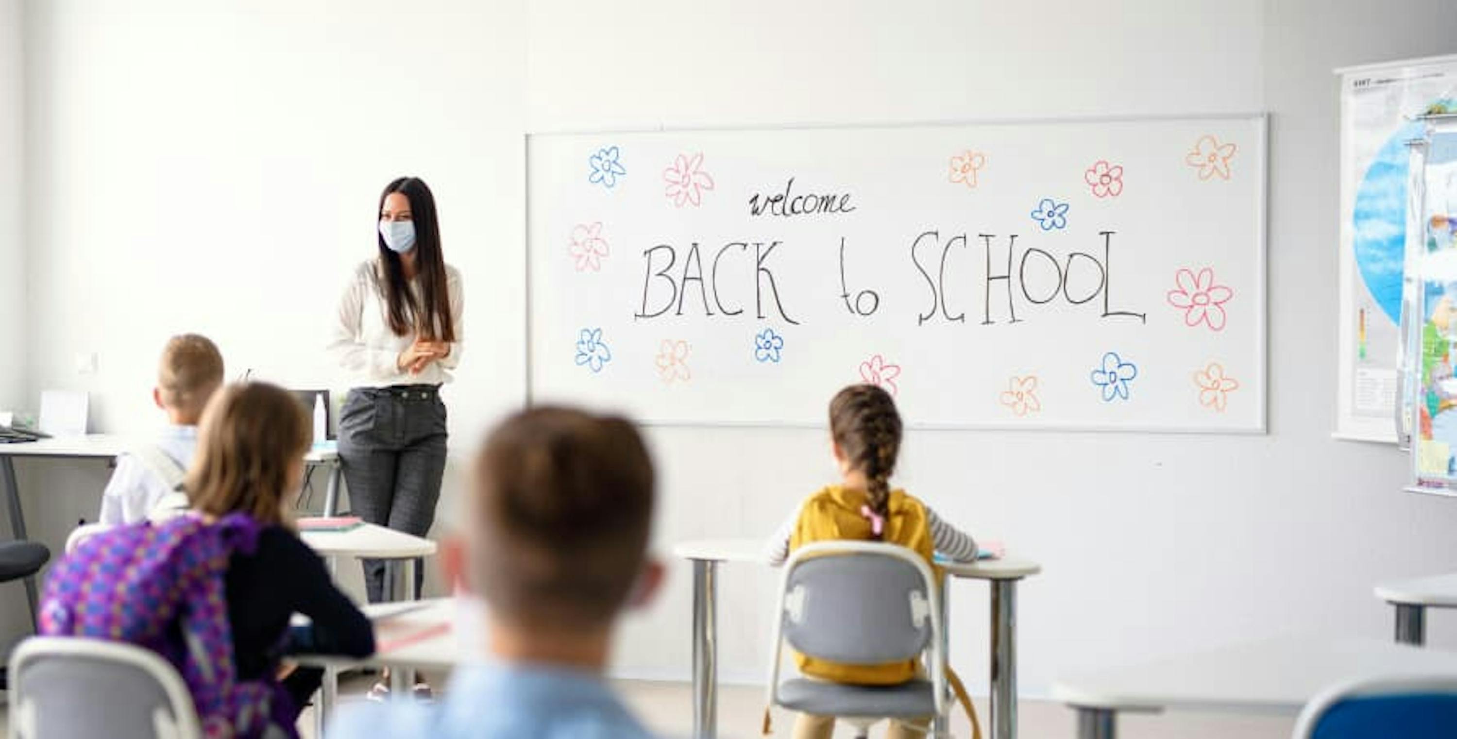 kids learning in school