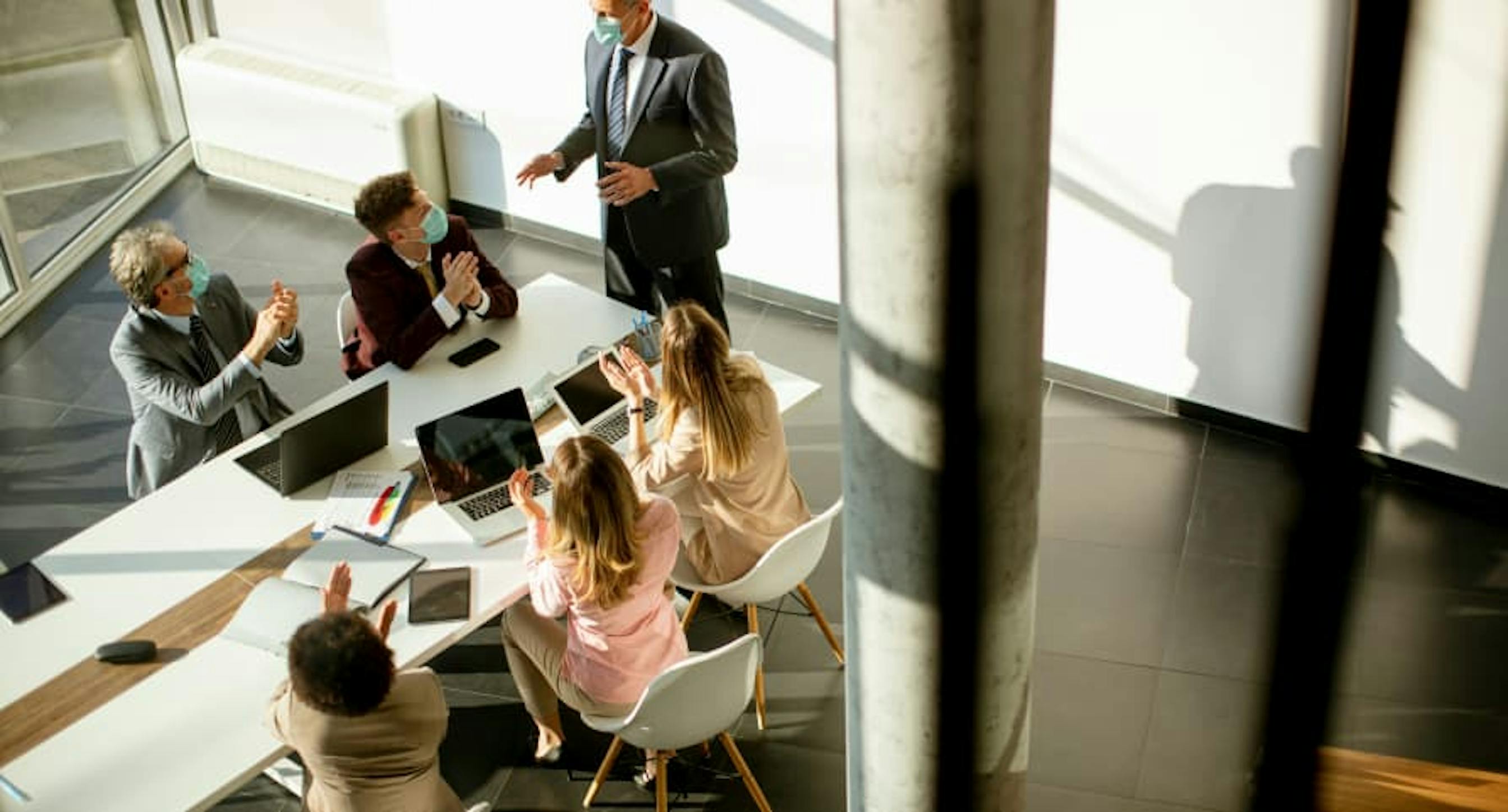 people in meeting room