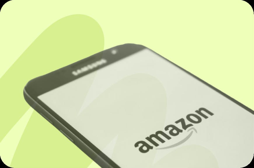 amazon app on smartphone