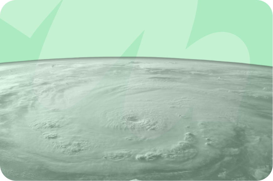 hurricane taken from outer space