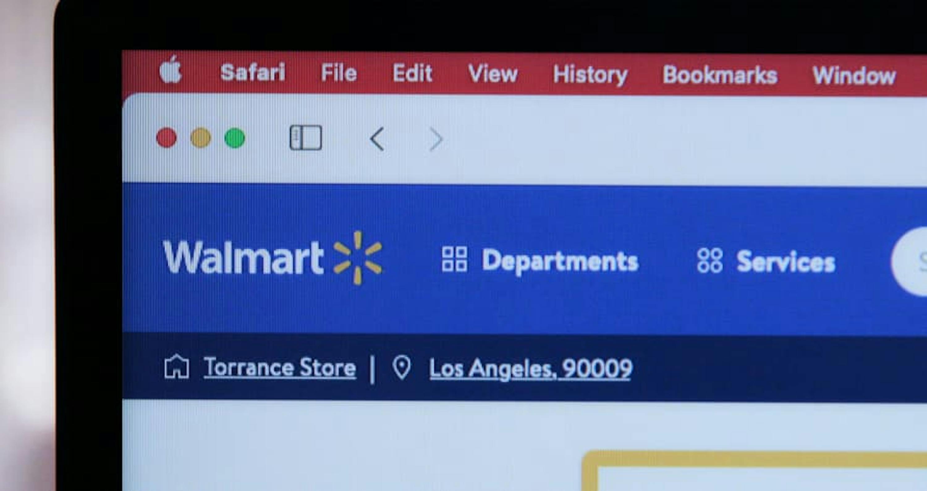 walmart website on macbook